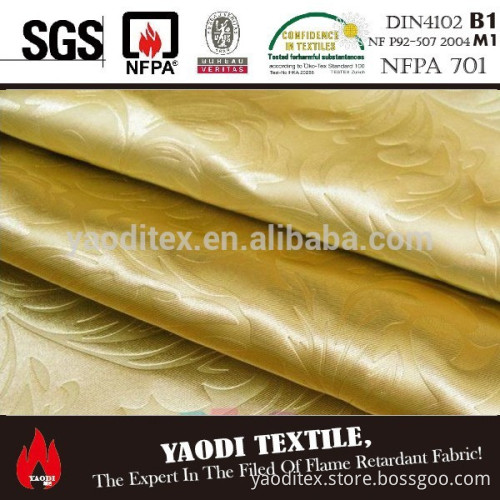 Wholesale flame retardant 100% polyester curtain fabric